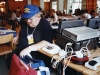 The late John Dawes of The Daily Star with his wire kit